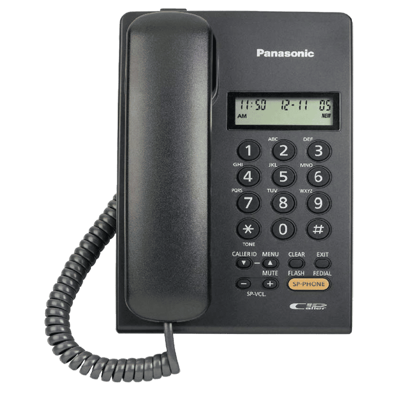 Panasonic Corded Phone (KX-TSC62, Black) Panasonic Corded Phone (KX-TSC62, Black)_1