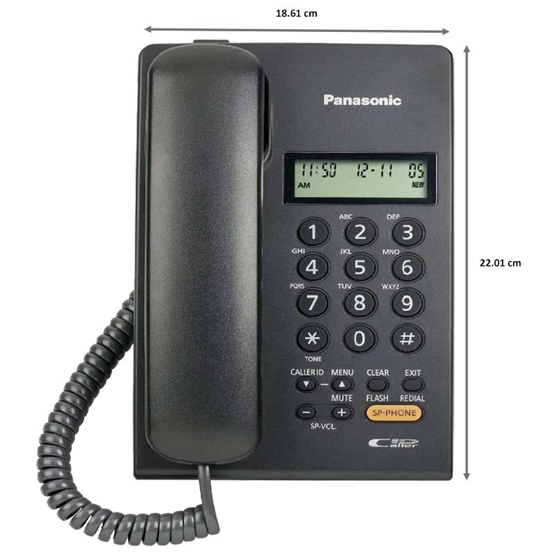 Panasonic Corded Phone (KX-TSC62, Black) Panasonic Corded Phone (KX-TSC62, Black)_2
