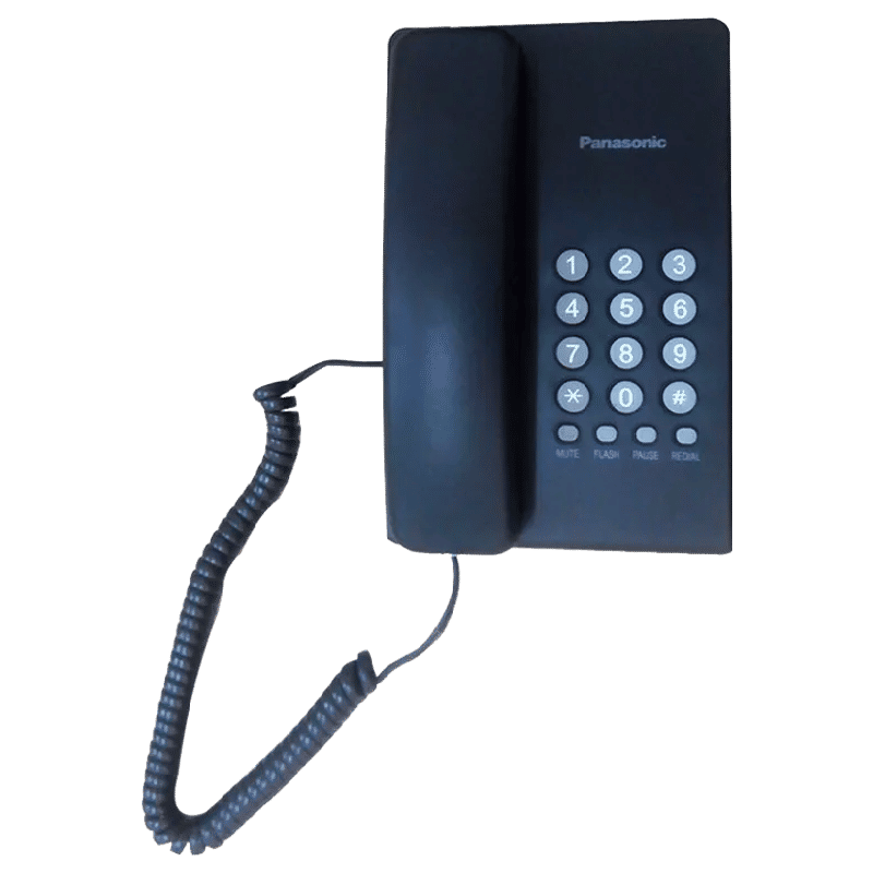 Panasonic Corded Phone (KX-TS400MX, Black) Panasonic Corded Phone (KX-TS400MX, Black)_1