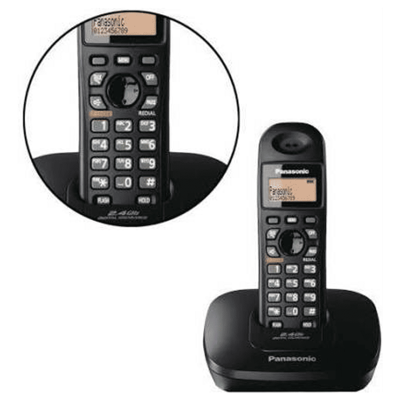 Panasonic Cordless Landline Phone (3611BX/SX, Black) Panasonic Cordless Landline Phone (3611BX/SX, Black)_4