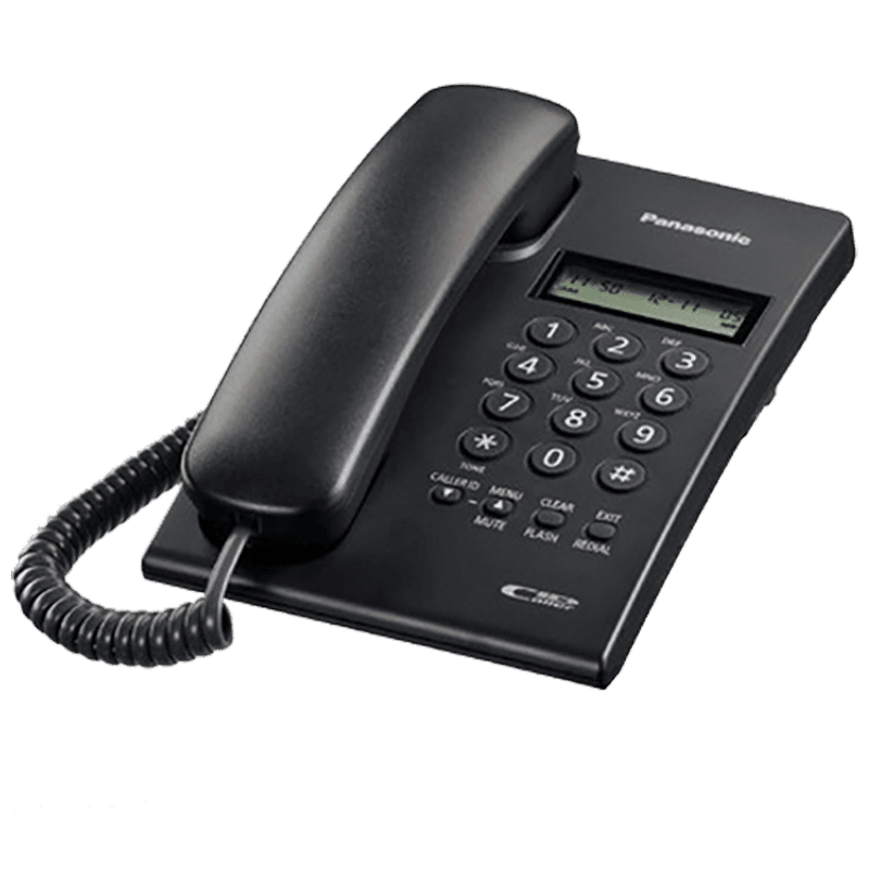 Panasonic Corded Phone (KX-TSC60SX, Black) Panasonic Corded Phone (KX-TSC60SX, Black)_1