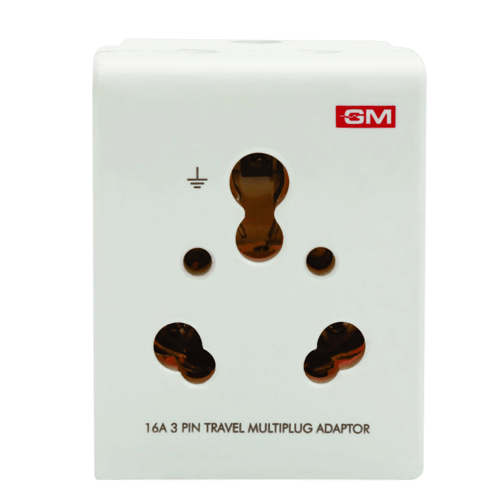 GM Modular 16 Amp 3 Pin Multi Plug Adapter (3050, Black)_1