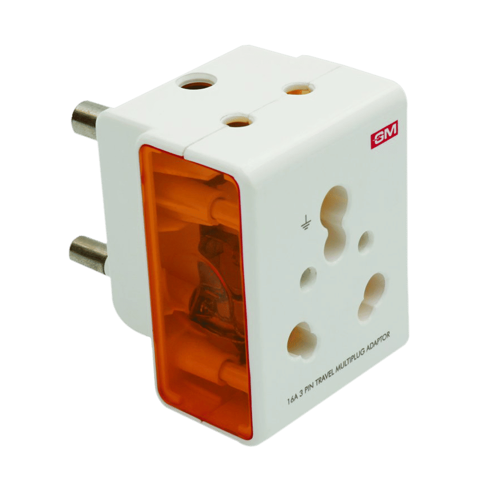 GM Modular 16 Amp 3 Pin Multi Plug Adapter (3050, Black)_5