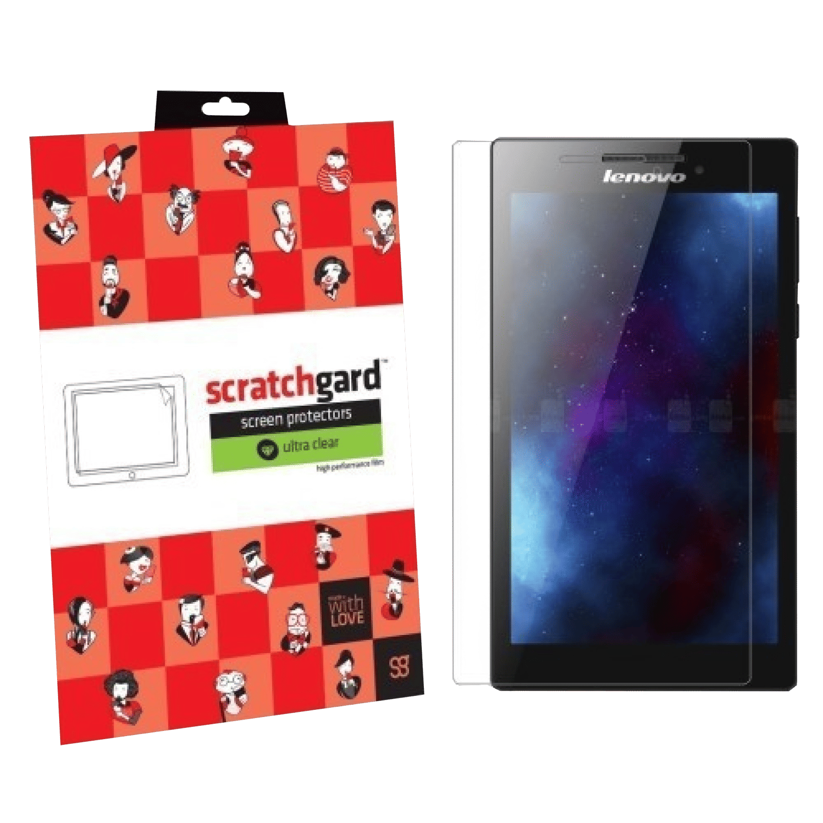 scratchgard Screen Protector for Lenovo Tab2 (Fingerprint Resistant)_3