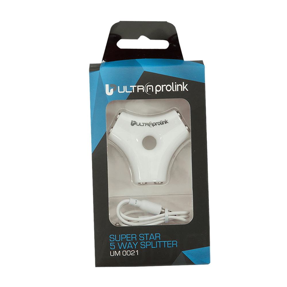 ultraprolink 3.5mm Aux to 3.5mm Aux Splitter (Inbuilt Smart Circuitry, White) ultraprolink 3.5mm Aux to 3.5mm Aux Splitter (Inbuilt Smart Circuitry, White)_4