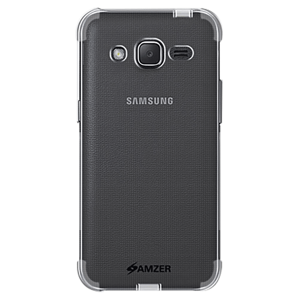 AMZER AMZ98624 Soft TPU Back Cover for Samsung Galaxy J2 (Wear And Tear Protection, Black) AMZER AMZ98624 Soft TPU Back Cover for Samsung Galaxy J2 (Wear And Tear Protection, Black)_1