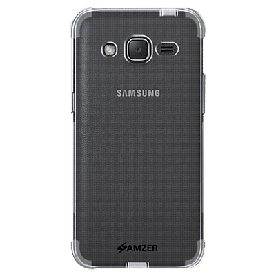 AMZER AMZ98624 Soft TPU Back Cover for Samsung Galaxy J2 (Wear And Tear Protection, Black)