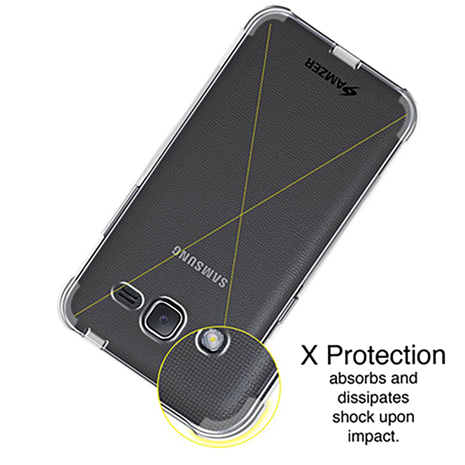 AMZER AMZ98624 Soft TPU Back Cover for Samsung Galaxy J2 (Wear And Tear Protection, Black) AMZER AMZ98624 Soft TPU Back Cover for Samsung Galaxy J2 (Wear And Tear Protection, Black)_5