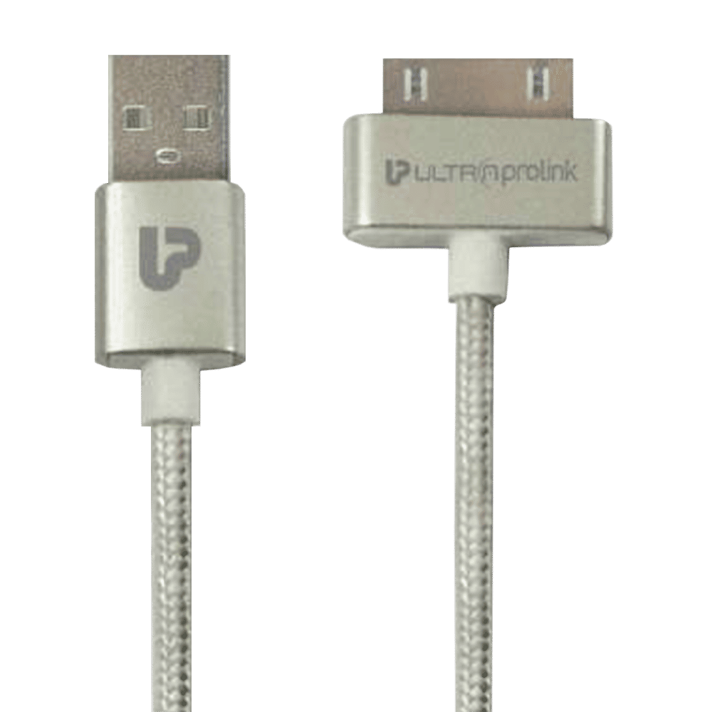 ultraprolink iDock Type A to 30 pin 4.95 Feet (1.5 M) Cable (Tangle-free Design, Silver) ultraprolink iDock Type A to 30 pin 4.95 Feet (1.5 M) Cable (Tangle-free Design, Silver)_1