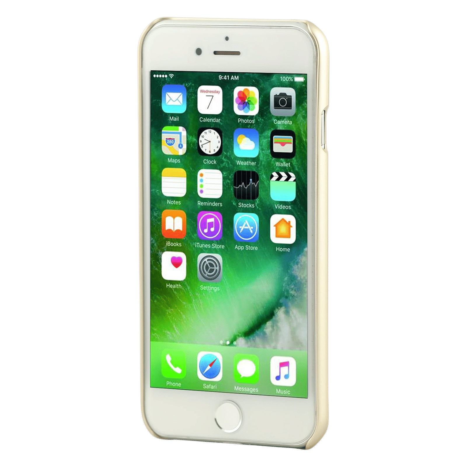 stuffcool Deco Hard Aluminium Back Cover for Apple iPhone 7 (Lightweight & Durable Protection, Gold)_8