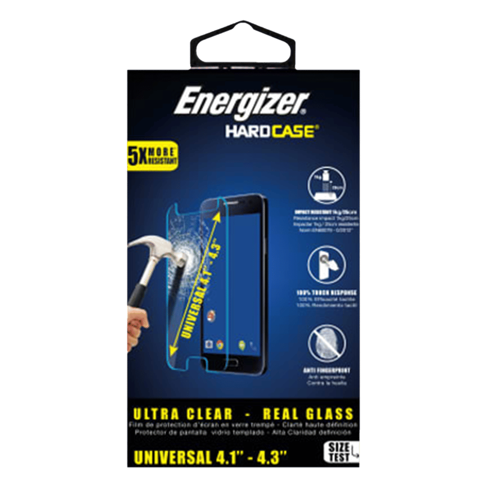 Energizer Universal Tempered Glass Screen Guard for Mobiles (Fingerprint Resistant) Energizer Universal Tempered Glass Screen Guard for Mobiles (Fingerprint Resistant)_1