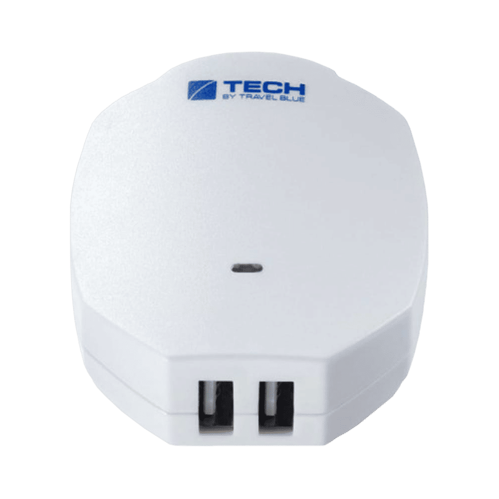 TRAVEL BLUE 2.1 Amp Dual USB Wall Charger (964, White) TRAVEL BLUE 2.1 Amp Dual USB Wall Charger (964, White)_1