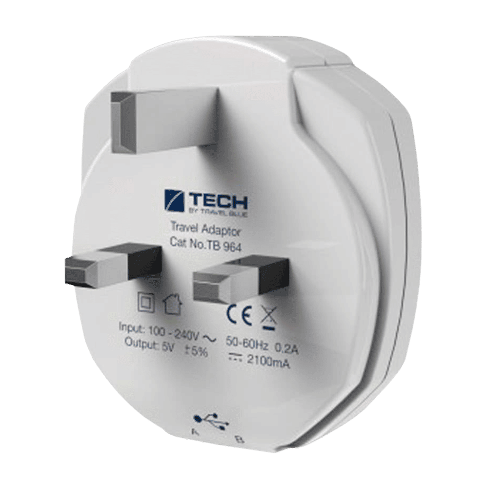 TRAVEL BLUE 2.1 Amp Dual USB Wall Charger (964, White) TRAVEL BLUE 2.1 Amp Dual USB Wall Charger (964, White)_3