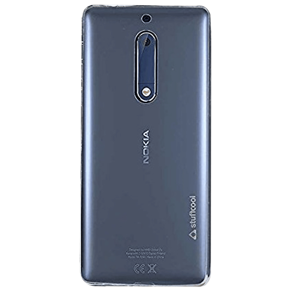 stuffcool PRNK5 Silicone Back Cover for Nokia 5 (Camera Protection, Transparent)_1