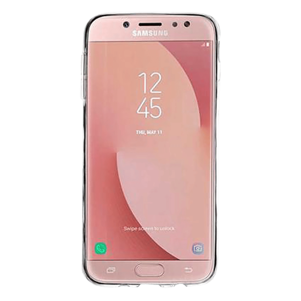 stuffcool Pure Soft Silicone Rubber Back Cover for Samsung Galaxy J7 Pro (Camera Protection, Transparent)_5