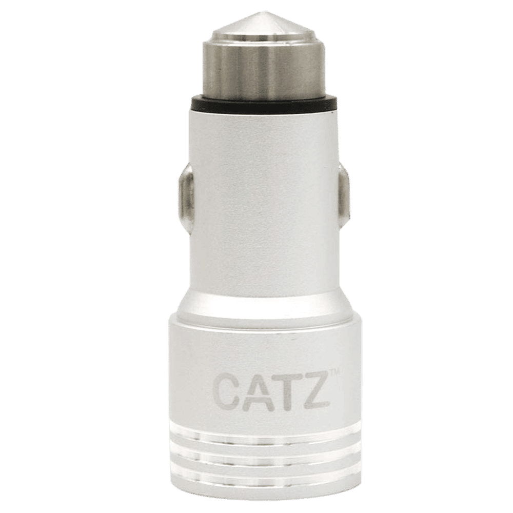 Brilyant 2 Ampere 2 USB Ports Car Charging Adapter (Compact Design, CZ-CC2-SV, Silver)_1