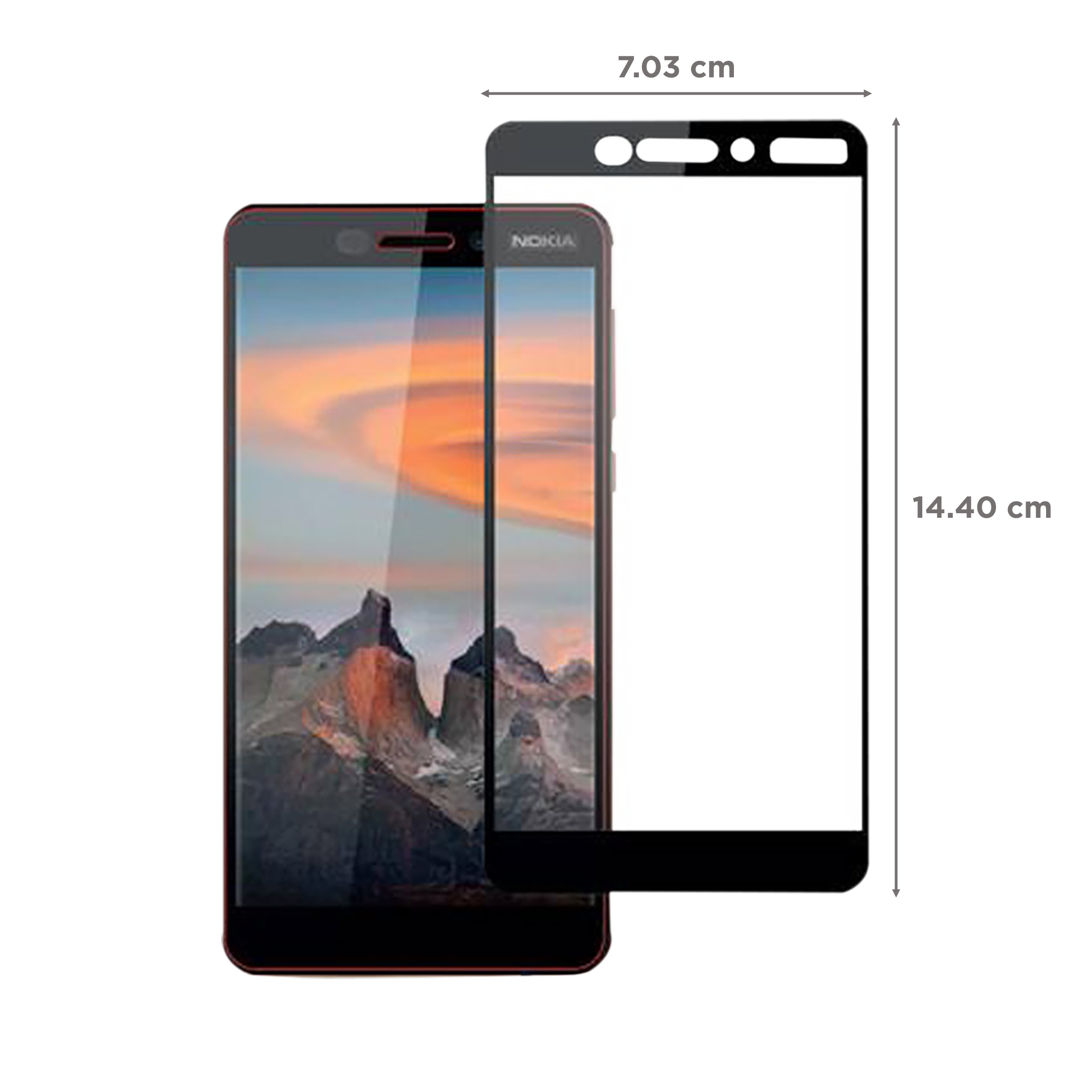 stuffcool Mighty 2.5D Tempered Glass for Nokia 6.1 (9H Hardness)_2
