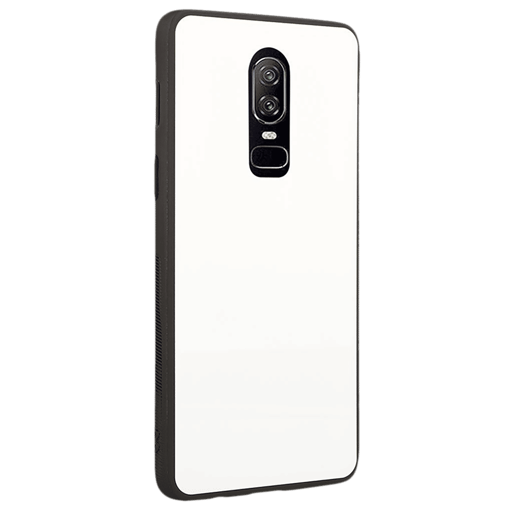 stuffcool Hard Plastic Back Cover for OnePlus 6 (Camera Protection, White)_3