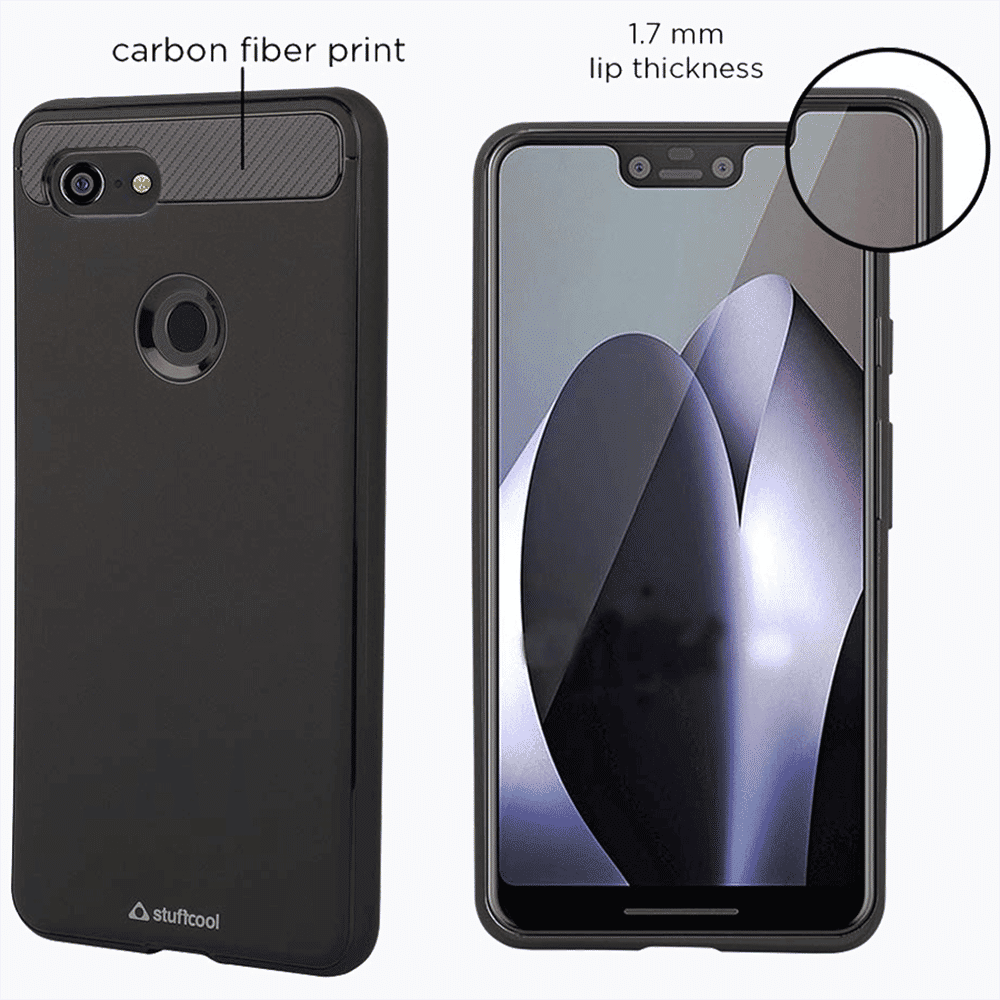 stuffcool Armour Polyurethane Back Cover for Google Pixel 3 (Camera Protection, Black) stuffcool Armour Polyurethane Back Cover for Google Pixel 3 (Camera Protection, Black)_7
