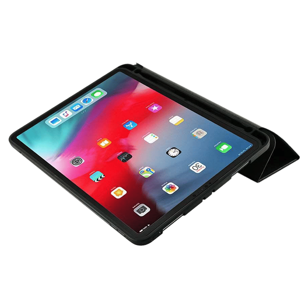 neopack Trifold Smart Delta Polyurethane Flip Cover for Apple iPad Pro 11 inch with Apple Pencil Holder (Auto Stand-by Mode, Black) neopack Trifold Smart Delta Polyurethane Flip Cover for Apple iPad Pro 11 inch with Apple Pencil Holder (Auto Stand-by Mode, Black)_10