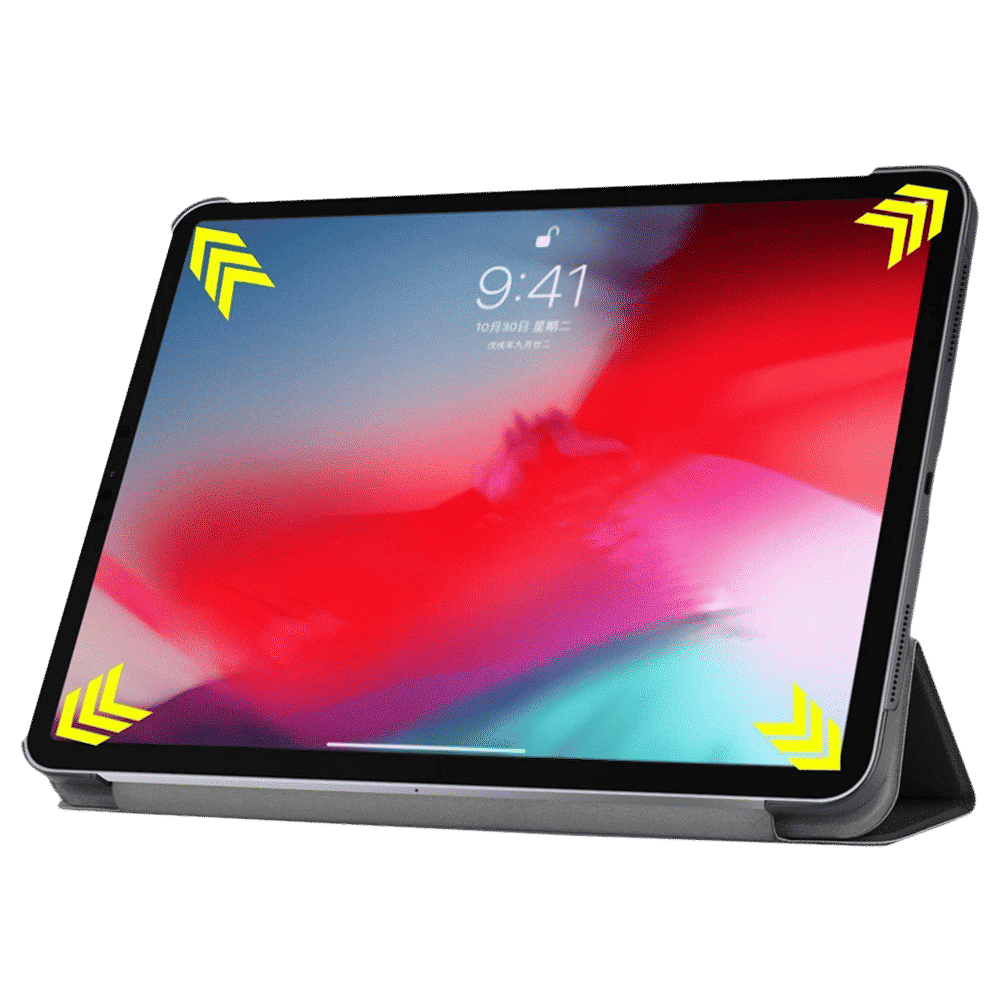 neopack Trifold Smart Delta Polyurethane Flip Cover for Apple iPad Pro 11 inch with Apple Pencil Holder (Auto Stand-by Mode, Black) neopack Trifold Smart Delta Polyurethane Flip Cover for Apple iPad Pro 11 inch with Apple Pencil Holder (Auto Stand-by Mode, Black)_5