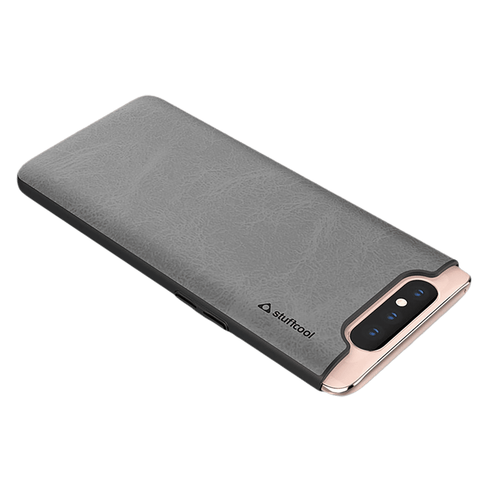 stuffcool Rego PU Leather Back Cover for SAMSUNG Galaxy A80 (Wireless Charging Compatible, Black) stuffcool Rego PU Leather Back Cover for SAMSUNG Galaxy A80 (Wireless Charging Compatible, Black)_7
