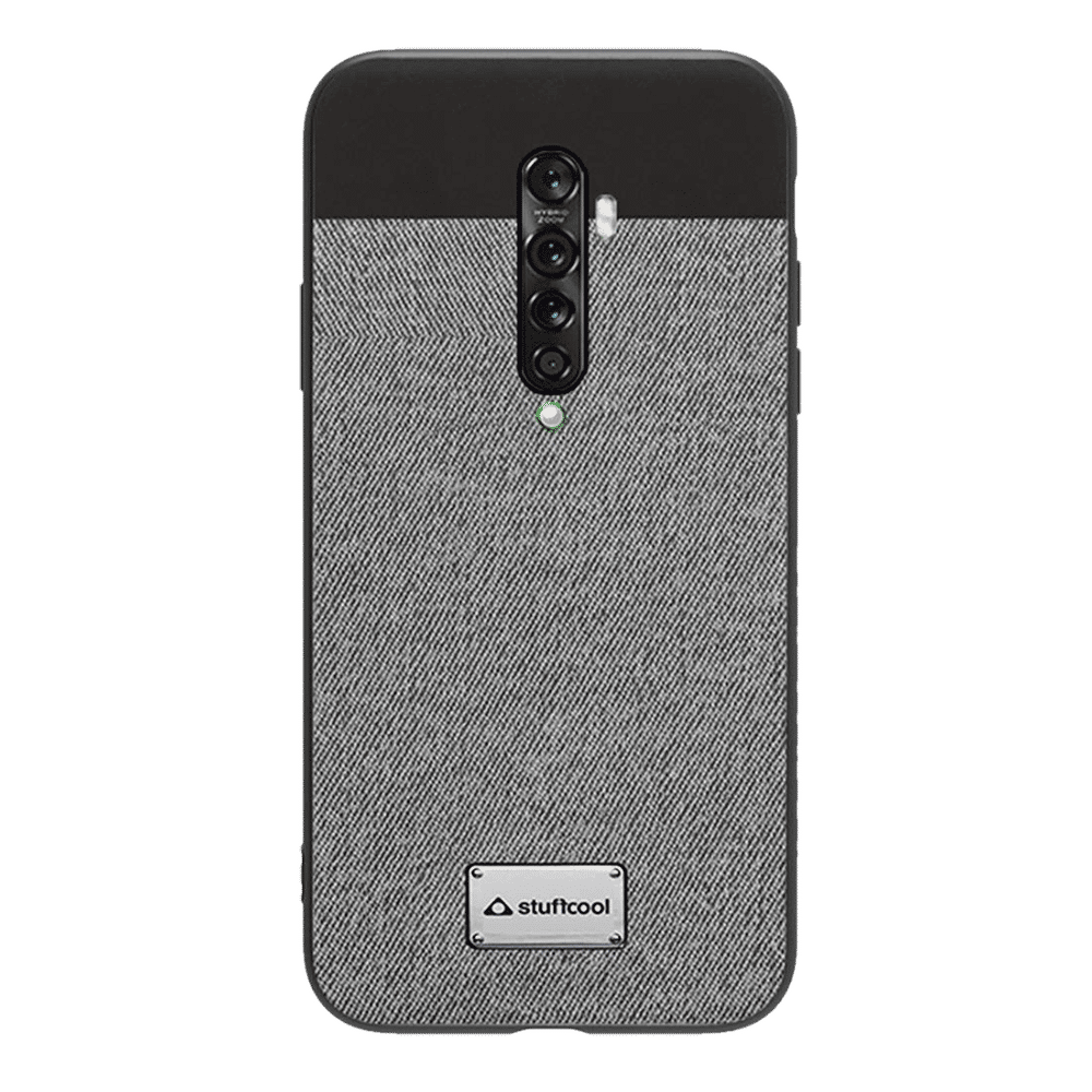 stuffcool PU & Leather Back Cover oppo Reno 2Z (Scratch Protection, Grey) stuffcool PU & Leather Back Cover oppo Reno 2Z (Scratch Protection, Grey)_1