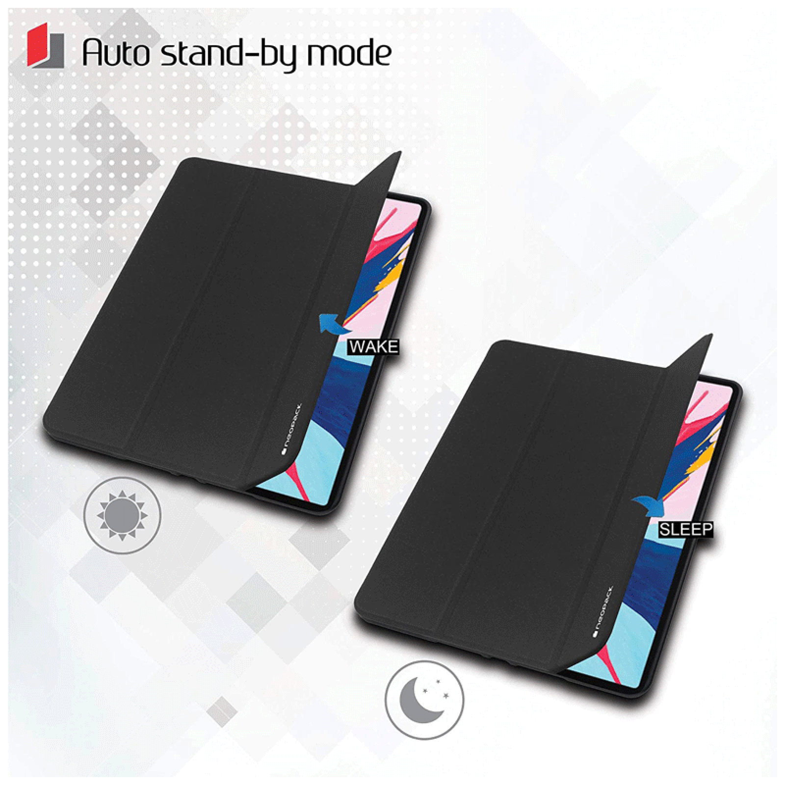 neopack Trifold Delta Polyurethane Flip Cover for Apple iPad 7th Gen 10.2 Inch (Shock Resistant, Black) neopack Trifold Delta Polyurethane Flip Cover for Apple iPad 7th Gen 10.2 Inch (Shock Resistant, Black)_6