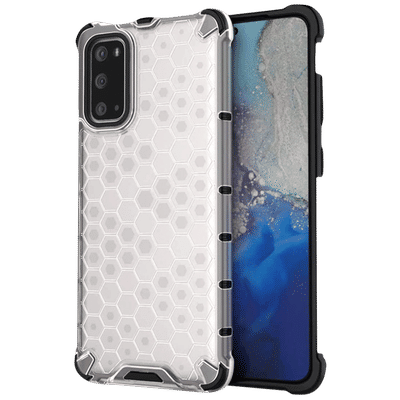 in base XD TPU Back Cover for SAMSUNG Galaxy S20 Plus (Lightweight & Slim, Clear with Black)