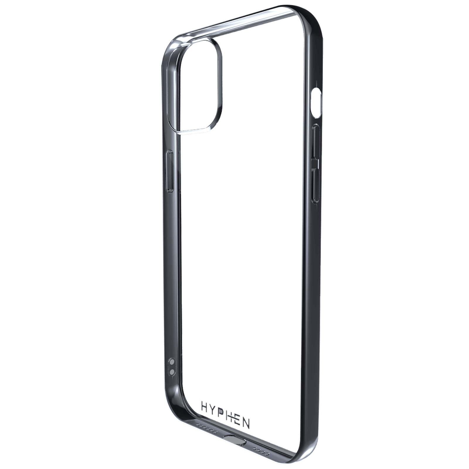HYPHEN Frame TPU & Plastic Back Cover for Apple iPhone 12 Pro Max (Supports Wireless Charging, Silver) HYPHEN Frame TPU & Plastic Back Cover for Apple iPhone 12 Pro Max (Supports Wireless Charging, Silver)_5
