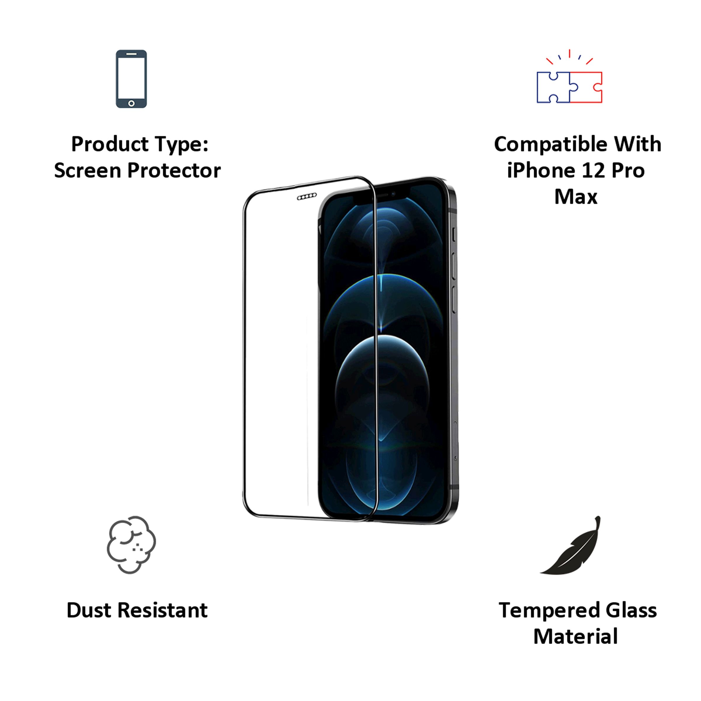Dr. Vaku Dustfilter 3D Screen Protector For Apple iPhone 12 Pro Max (9H Hardness) Dr. Vaku Dustfilter 3D Screen Protector For Apple iPhone 12 Pro Max (9H Hardness)_2