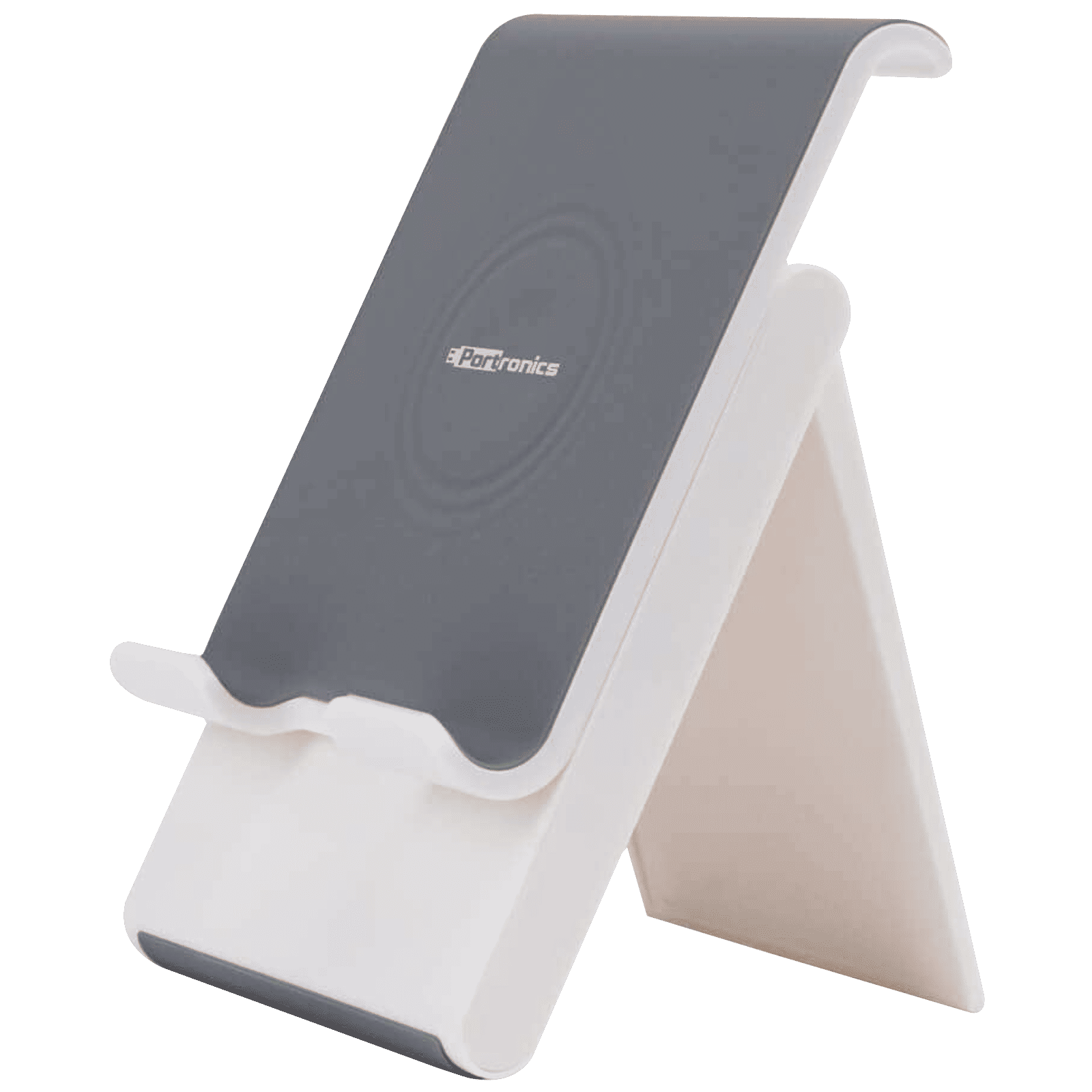 PORTRONICS Paddie Mobile Holder For Mobile & Tablet (Angle Adjustable, POR 1034, White) PORTRONICS Paddie Mobile Holder For Mobile & Tablet (Angle Adjustable, POR 1034, White)_1