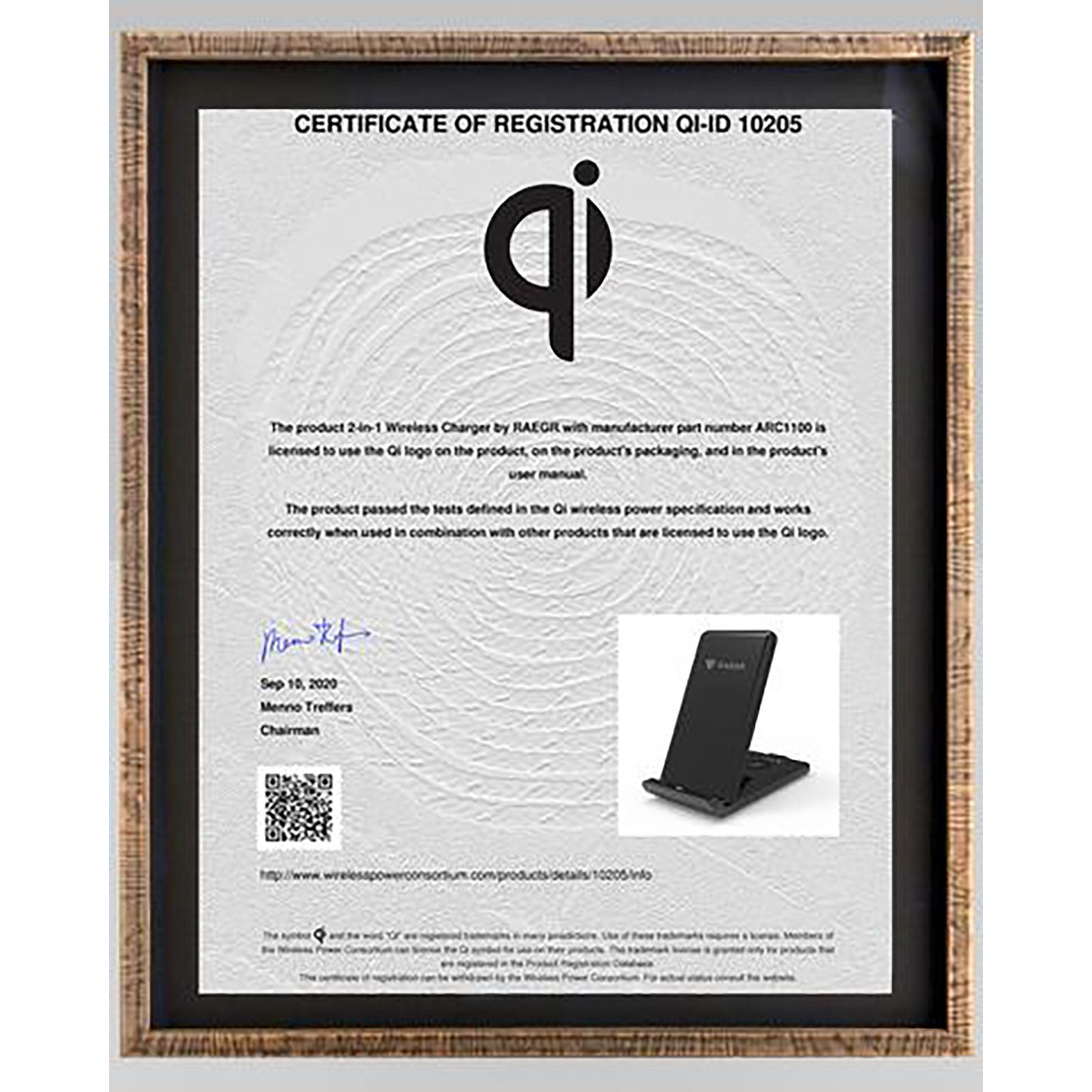 RAEGR Arc 1100 10W Wireless Charger for iOS and Android (Qi Certified, Over Voltage Protection, Navy)_6