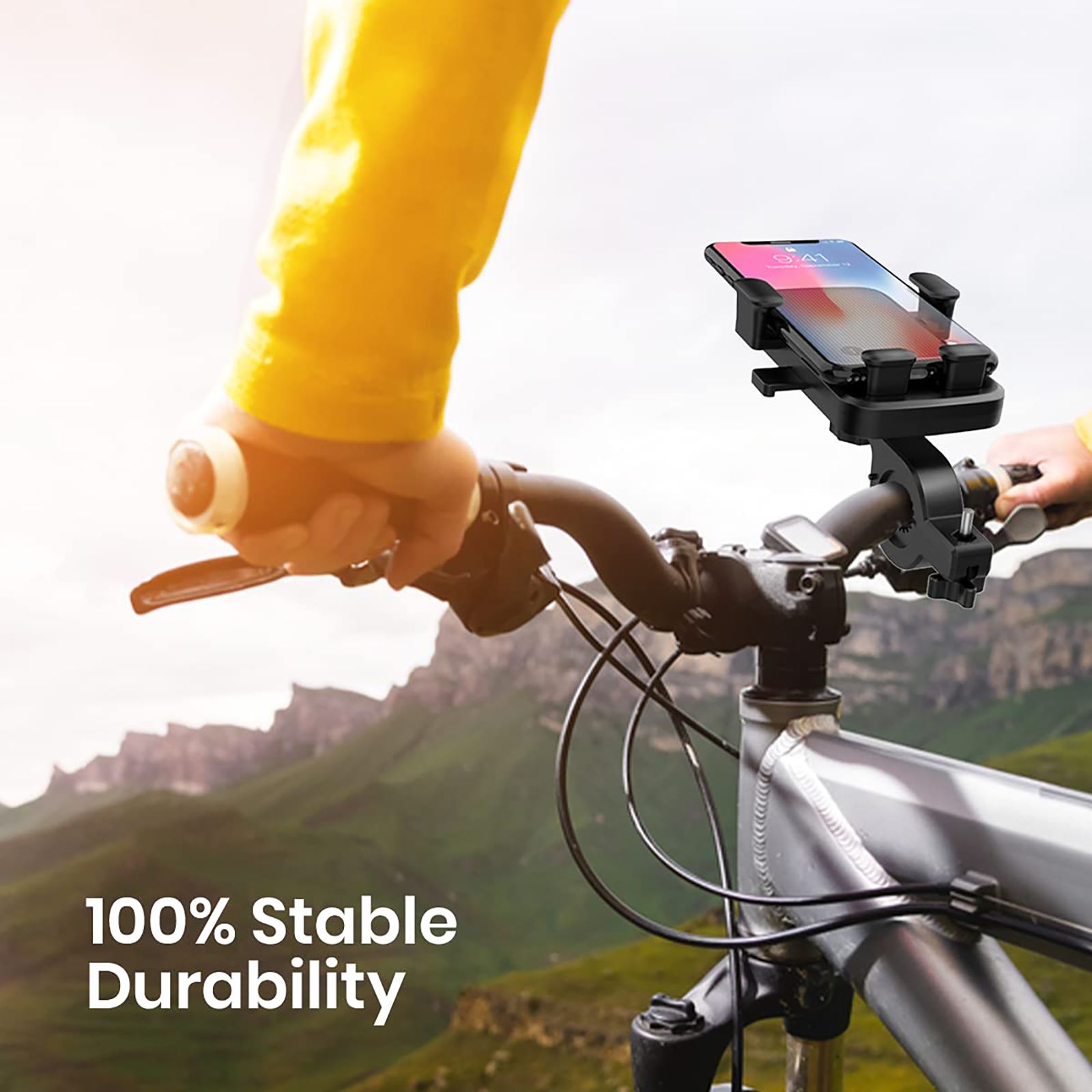 PORTRONICS Mobike II Bike Mobile Holder (Steady Locking, POR-1306, Grey) PORTRONICS Mobike II Bike Mobile Holder (Steady Locking, POR-1306, Grey)_5