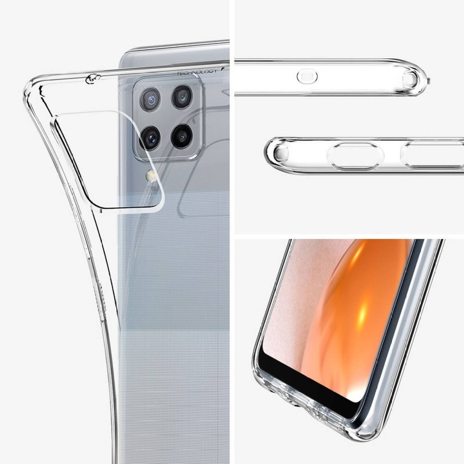 spigen Liquid Crystal Glitter TPU Back Cover for SAMSUNG Galaxy M42 5G, A42 5G (Air Cushion Technology, Crystal Clear) spigen Liquid Crystal Glitter TPU Back Cover for SAMSUNG Galaxy M42 5G, A42 5G (Air Cushion Technology, Crystal Clear)_8