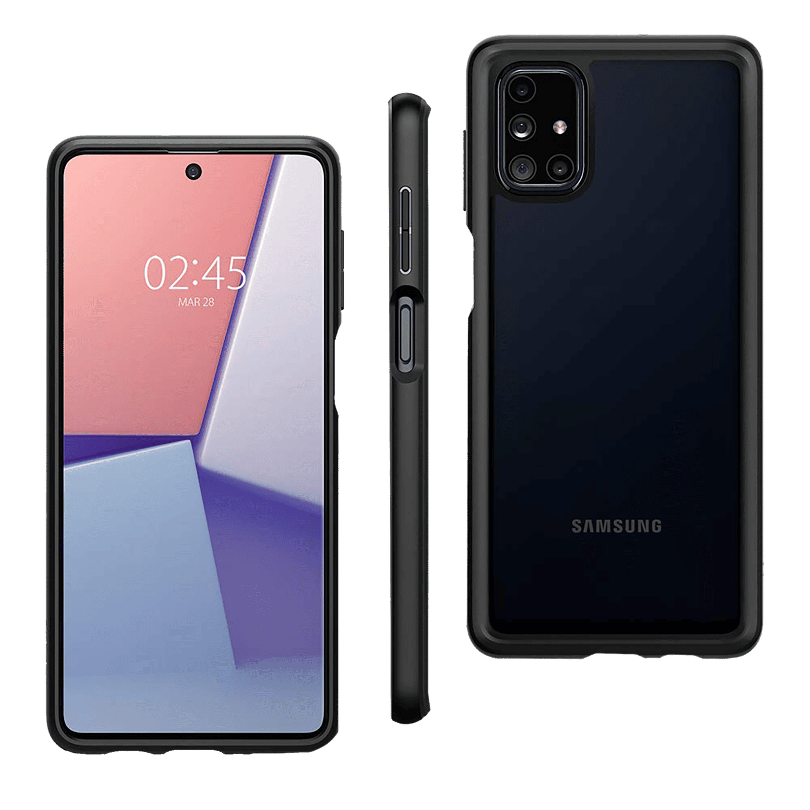 spigen Ultra Hybrid Hard Polycarbonate & TPU Back Cover for SAMSUNG Galaxy M51 (Air Cushion Technology, Black) spigen Ultra Hybrid Hard Polycarbonate & TPU Back Cover for SAMSUNG Galaxy M51 (Air Cushion Technology, Black)_5