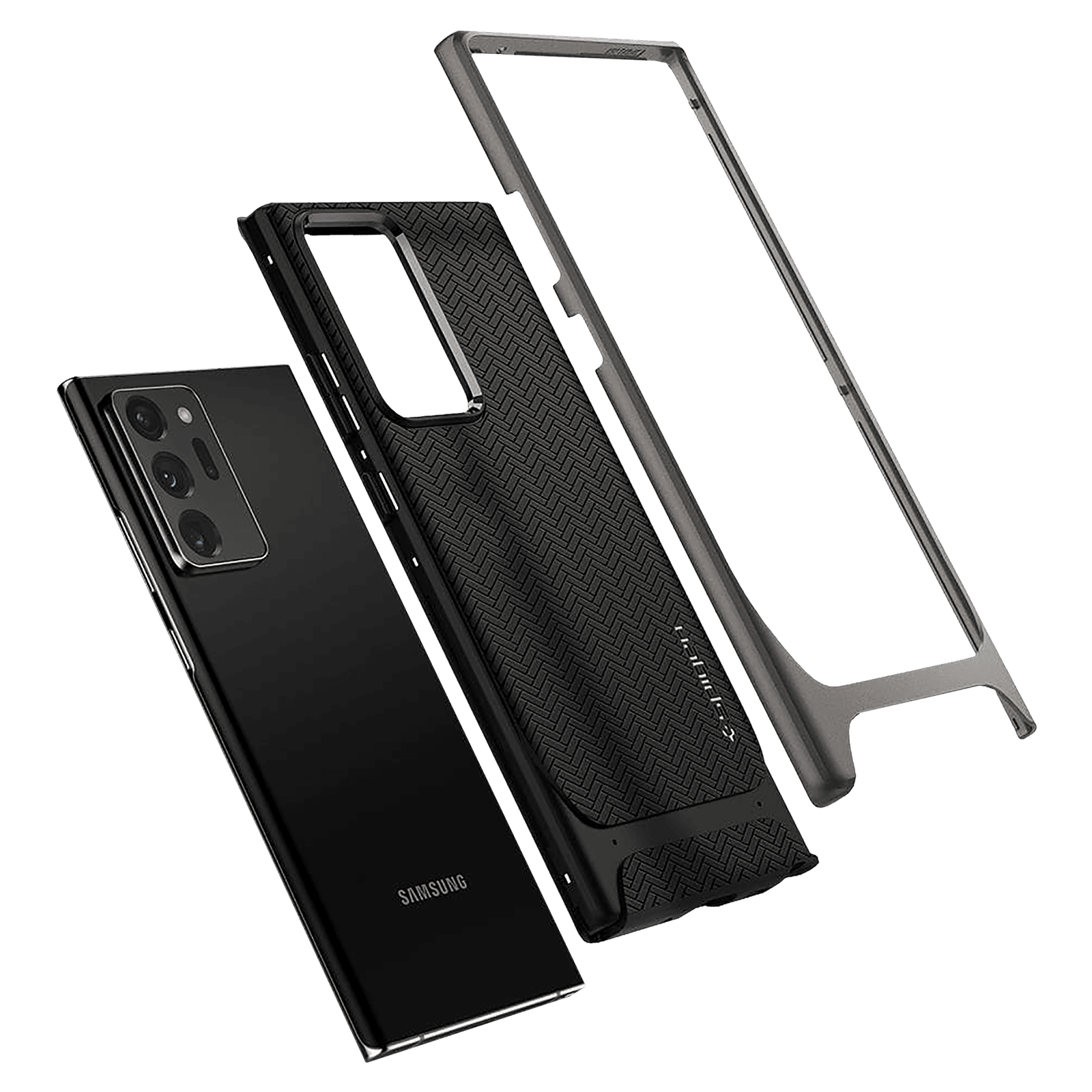 spigen Neo Hybrid TPU & Polycarbonate Back Cover for SAMSUNG Galaxy Note 20 Ultra (Air Cushion Technology, Gunmetal)_18