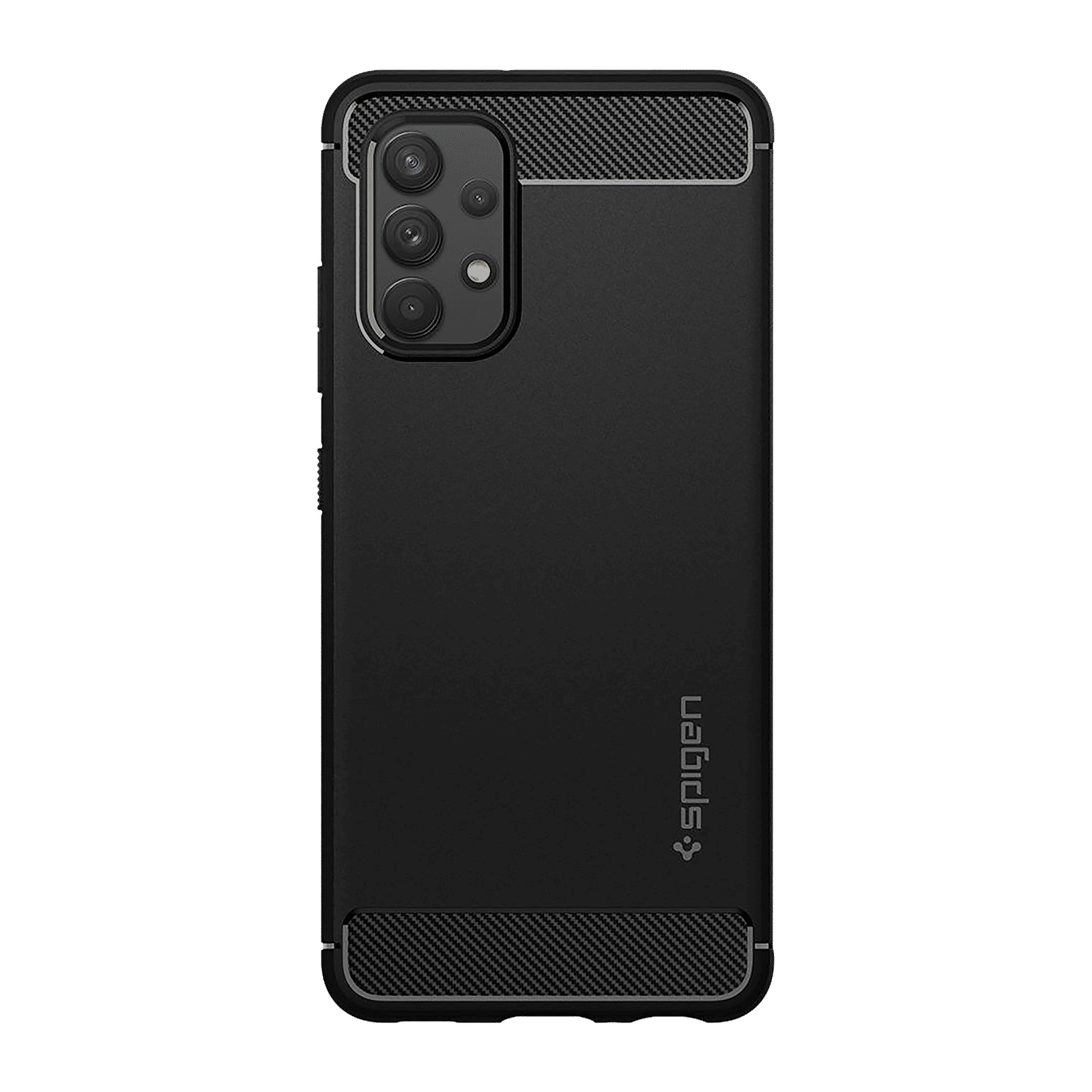 spigen Rugged Armor TPU Back Case For Galaxy A32 LTE (Air Cushion Technology, ACS02741, Matte Black)_3