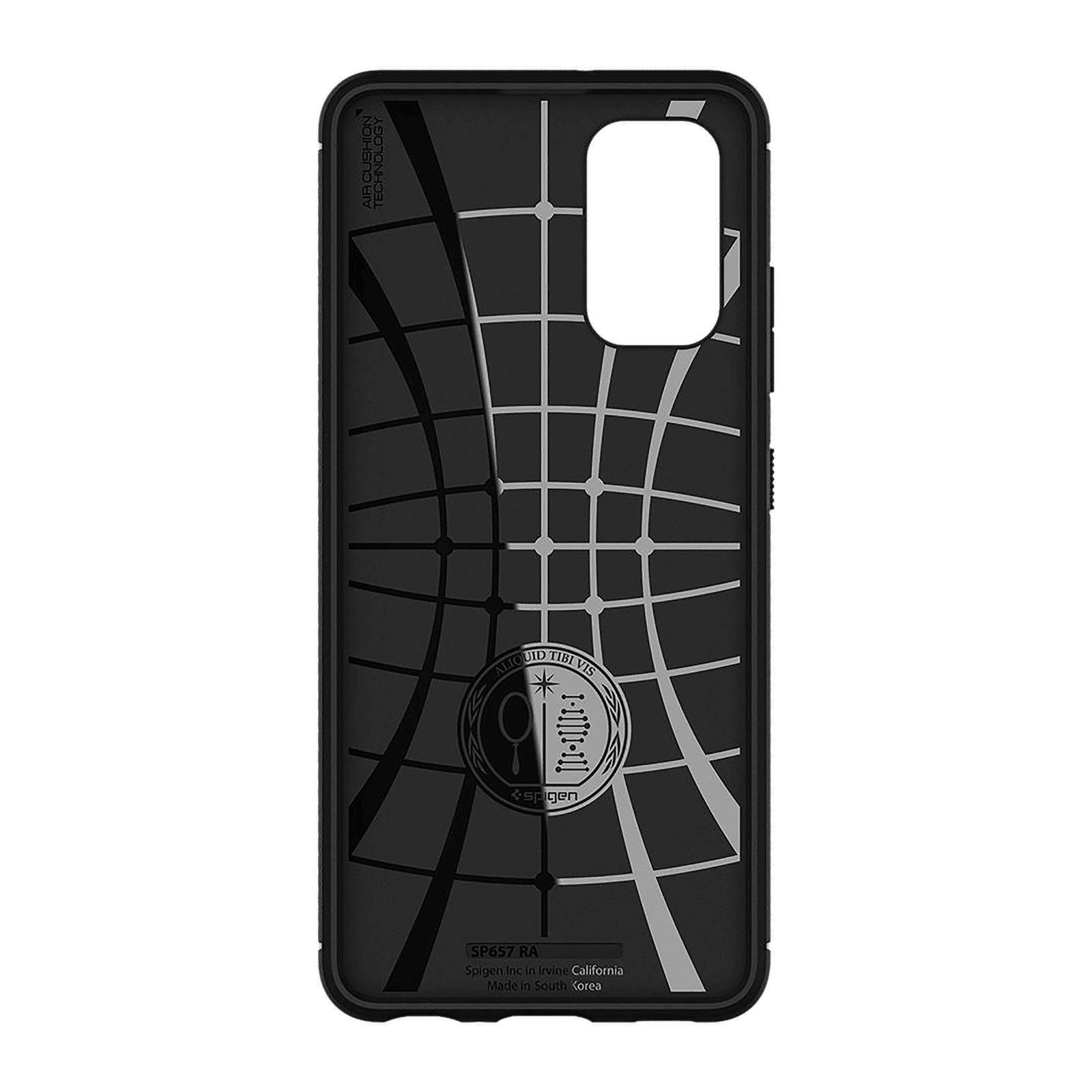 spigen Rugged Armor TPU Back Case For Galaxy A32 LTE (Air Cushion Technology, ACS02741, Matte Black)_5