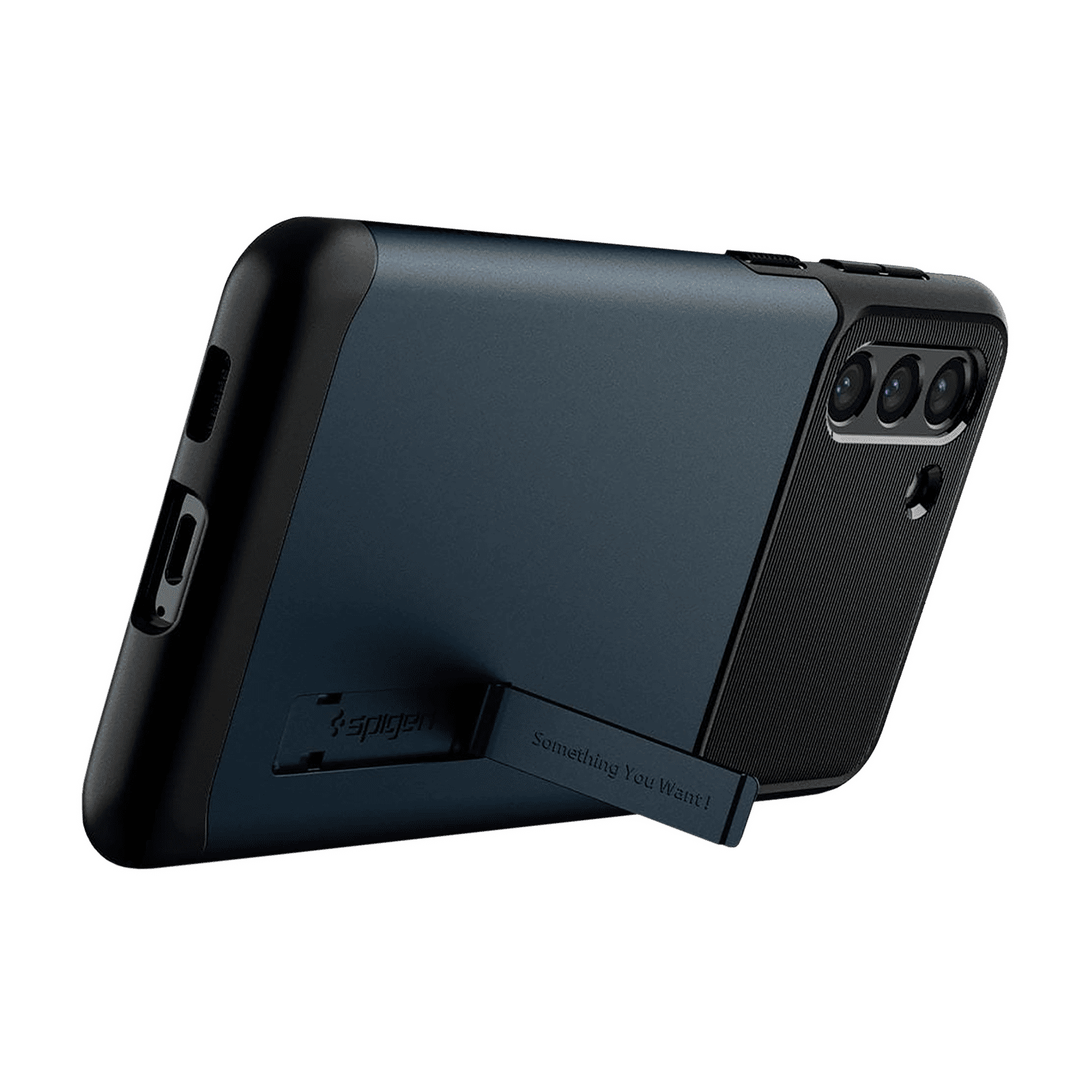 spigen Slim Armor TPU & Polycarbonate Back Case with Stand for SAMSUNG Galaxy S21 Plus (Wireless Charging Compatible, Metal Slate) spigen Slim Armor TPU & Polycarbonate Back Case with Stand for SAMSUNG Galaxy S21 Plus (Wireless Charging Compatible, Metal Slate)_5