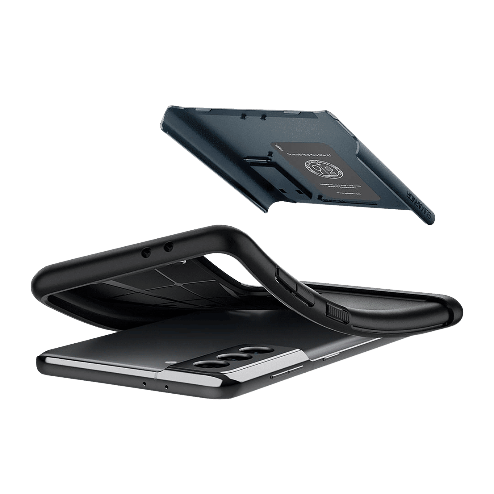 spigen Slim Armor TPU & Polycarbonate Back Case with Stand for SAMSUNG Galaxy S21 Plus (Wireless Charging Compatible, Metal Slate) spigen Slim Armor TPU & Polycarbonate Back Case with Stand for SAMSUNG Galaxy S21 Plus (Wireless Charging Compatible, Metal Slate)_6