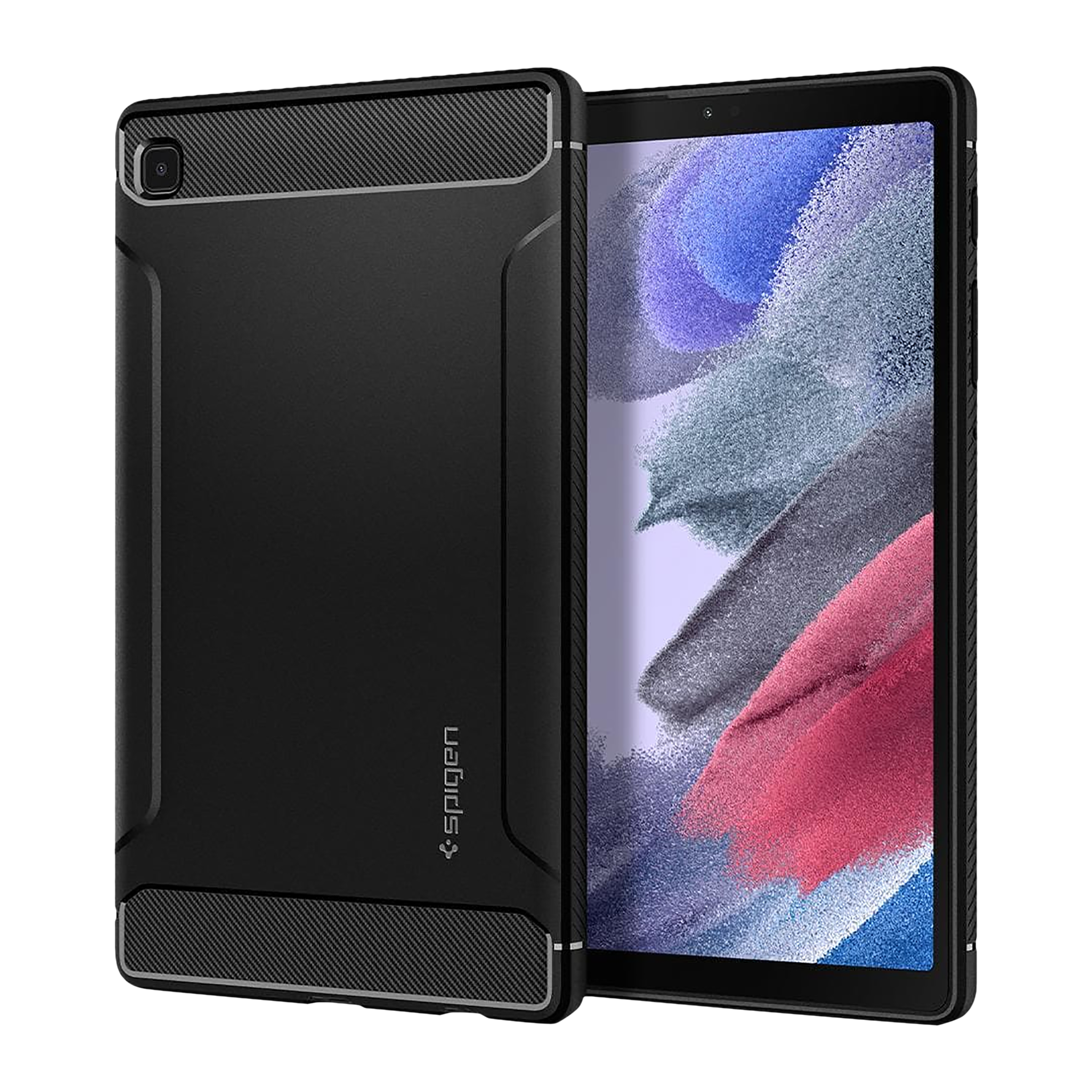 spigen Rugged Armor TPU Back Cover for SAMSUNG Galaxy Tab A7 Lite (Wireless Charging Compatible, Matte Black) spigen Rugged Armor TPU Back Cover for SAMSUNG Galaxy Tab A7 Lite (Wireless Charging Compatible, Matte Black)_1