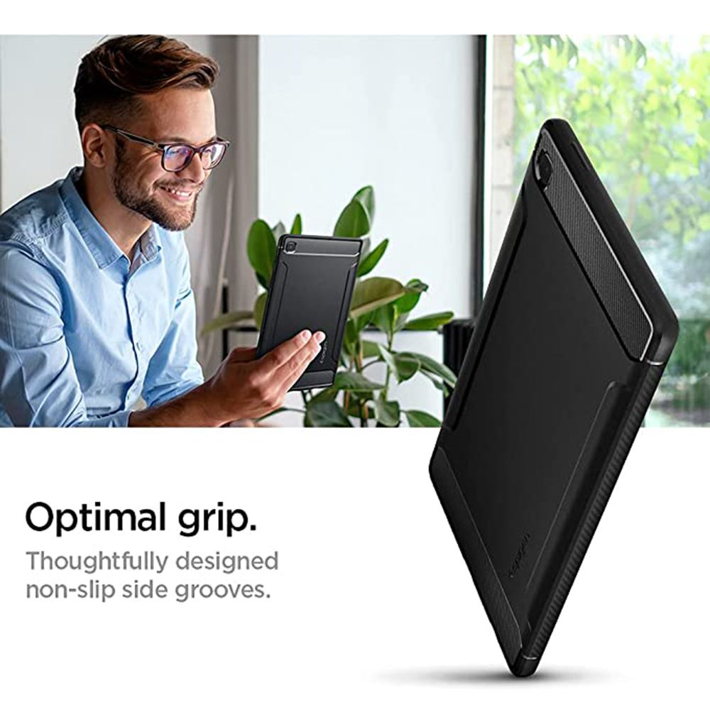 spigen Rugged Armor TPU Back Cover for SAMSUNG Galaxy Tab A7 Lite (Wireless Charging Compatible, Matte Black) spigen Rugged Armor TPU Back Cover for SAMSUNG Galaxy Tab A7 Lite (Wireless Charging Compatible, Matte Black)_10