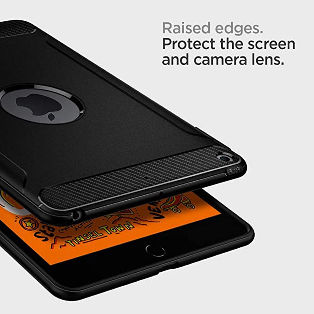 spigen Rugged Armor TPU Back Case for Apple iPad Mini 5 (Air Cushion Technology, Black) spigen Rugged Armor TPU Back Case for Apple iPad Mini 5 (Air Cushion Technology, Black)_10