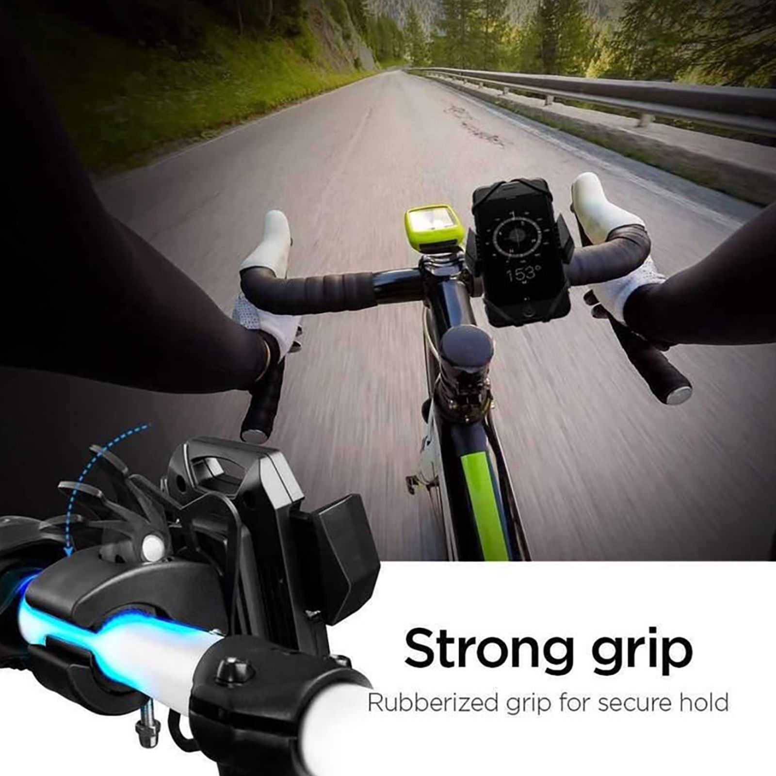 spigen Velo A251 Bike Mount Mobile Holder (Rubber Clips, 000CD20875, Black) spigen Velo A251 Bike Mount Mobile Holder (Rubber Clips, 000CD20875, Black)_9