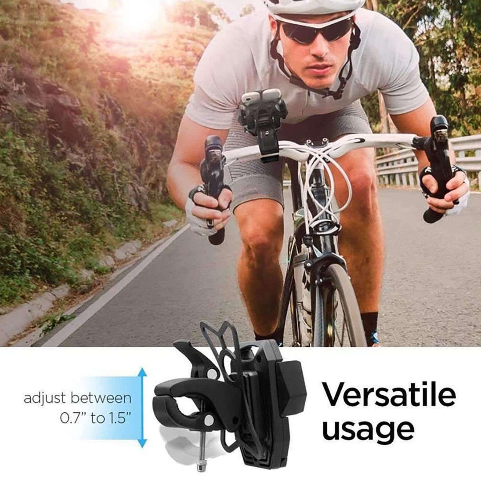 spigen Velo A251 Bike Mount Mobile Holder (Rubber Clips, 000CD20875, Black) spigen Velo A251 Bike Mount Mobile Holder (Rubber Clips, 000CD20875, Black)_10