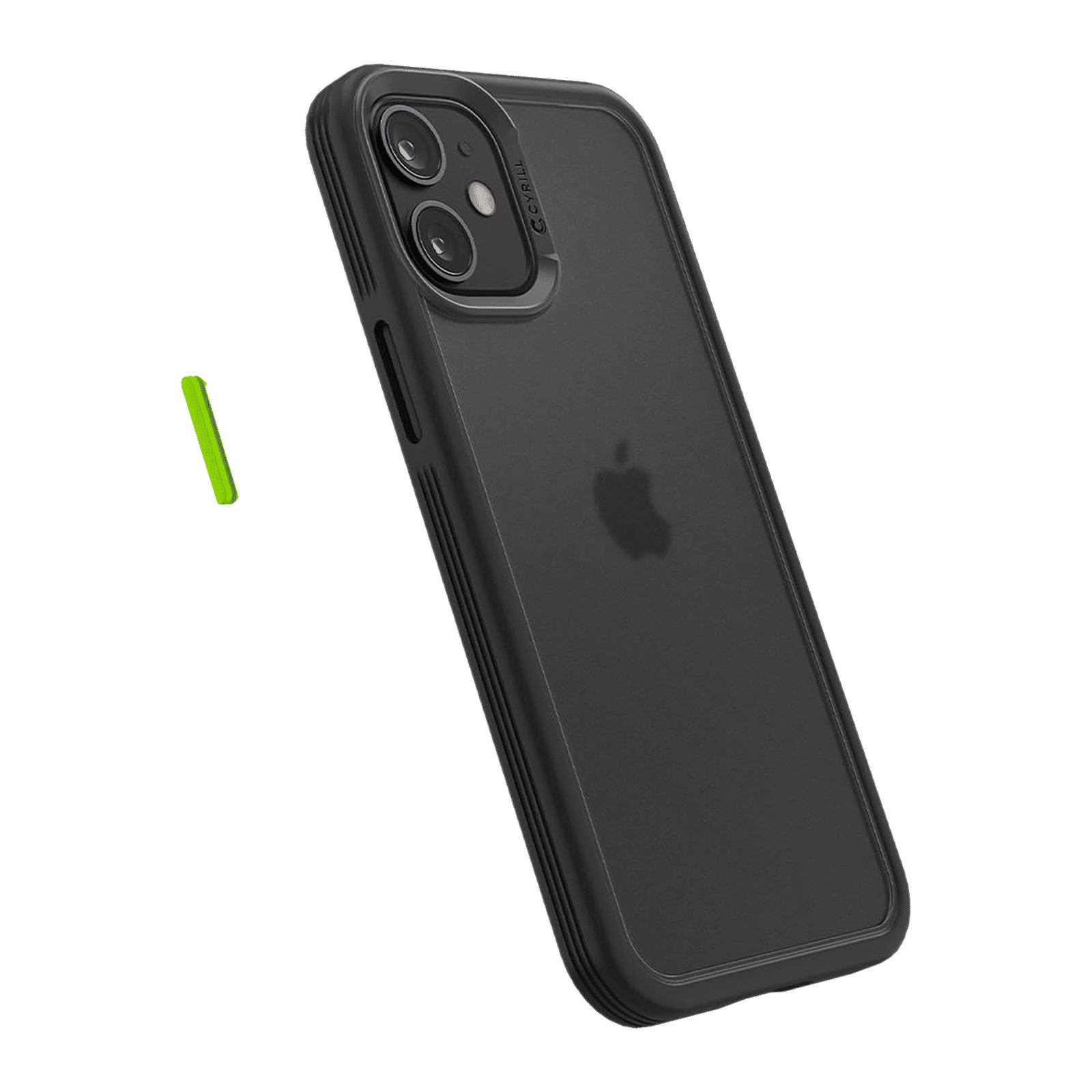 spigen Cyrill Color Brick Hard TPU & Polycarbonate Back Cover for Apple iPhone 12 Mini (Supports Wireless Charging, Black) spigen Cyrill Color Brick Hard TPU & Polycarbonate Back Cover for Apple iPhone 12 Mini (Supports Wireless Charging, Black)_18