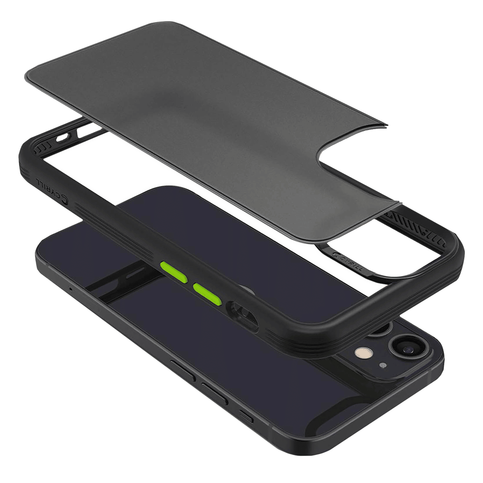 spigen Cyrill Color Brick Hard TPU & Polycarbonate Back Cover for Apple iPhone 12 Mini (Supports Wireless Charging, Black) spigen Cyrill Color Brick Hard TPU & Polycarbonate Back Cover for Apple iPhone 12 Mini (Supports Wireless Charging, Black)_19