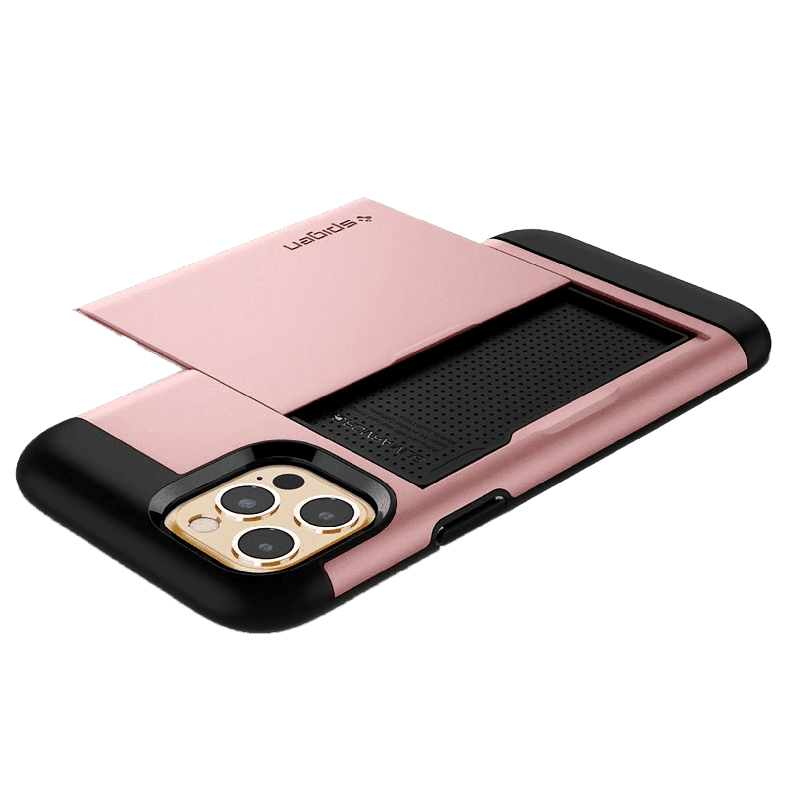 spigen Slim Armor CS Polycarbonate & TPU Back Cover For Apple iPhone 12 Pro Max (Supports Wireless Charging, Rose Gold) spigen Slim Armor CS Polycarbonate & TPU Back Cover For Apple iPhone 12 Pro Max (Supports Wireless Charging, Rose Gold)_12