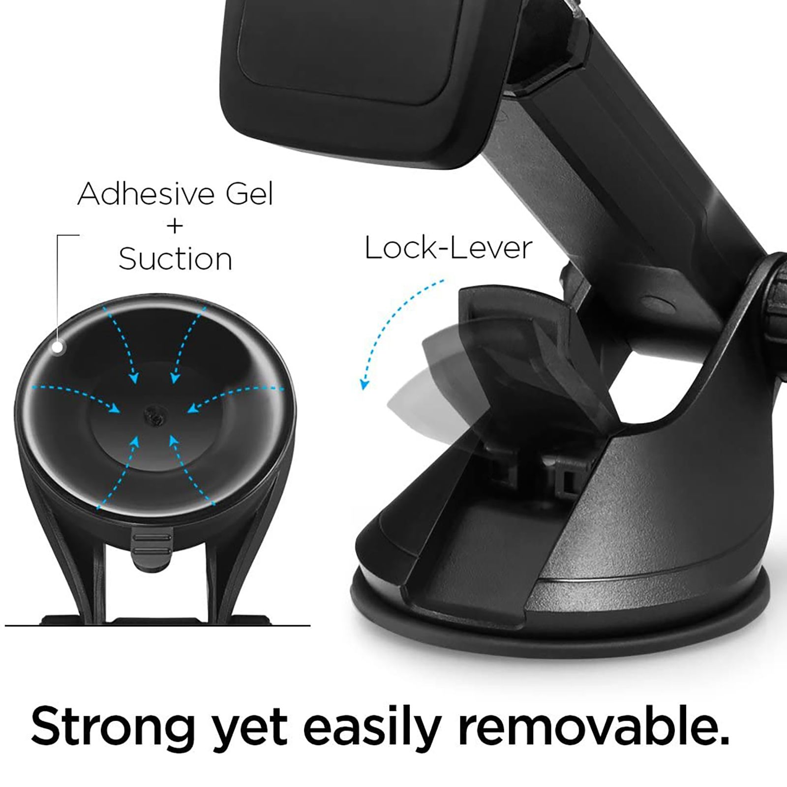 Spigen Car Mount Holder for Mobile (Neodymium Magnet, Black) Spigen Car Mount Holder for Mobile (Neodymium Magnet, Black)_8